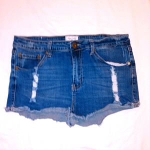 Gogo Jeans Distressed Shorts